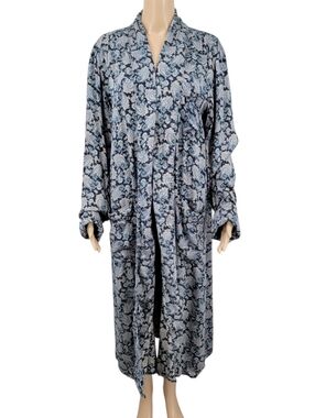 Silk La Mouette Paisley Printed Robe - MISSING BELT